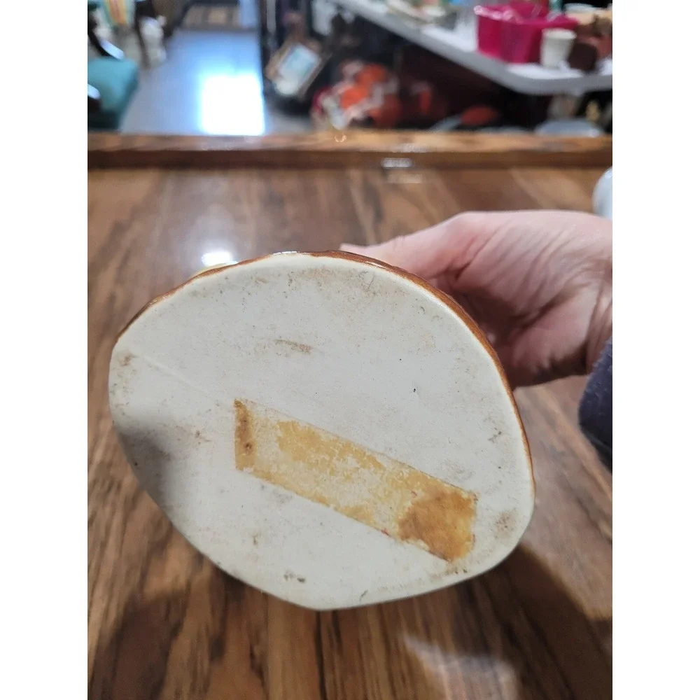 Vintage Ceramic Planter Mushroom Tree Stump